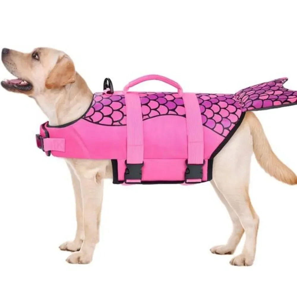 Malier Dog Life Jacket, Ripstop Dog Life Vest with High Buoyancy
